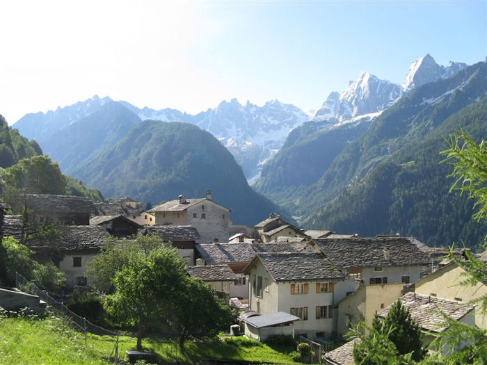 down the valley